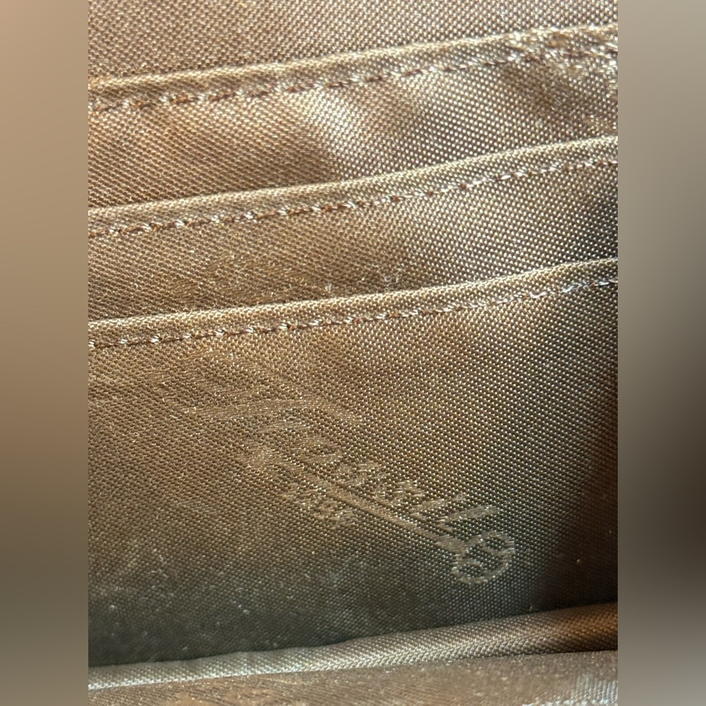 Fossil 1954 Heritage Leather Kiss-Lock Coin Purse Wallet Brown 30th Ann. - Picture 9 of 12